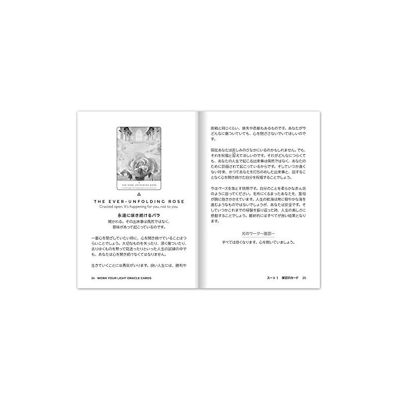 Work Your Light Oracle Card, Japanese Instruction Manual Included, Direct