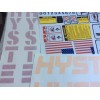 Hyster Forklift decal complete kit with safety decals Hyster S50FT