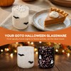 Mrnsta 2 Pcs Halloween Icon Glass Cups - 16oz Ghost