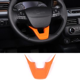 Unbranded Orange Interior Steering Wheel U-shaped Cover Trim For FORD Maverick 2022-23