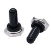 mxuteuk 5pcs 12mm Toggle Switch Cover Rubber Knob Hat Waterproof