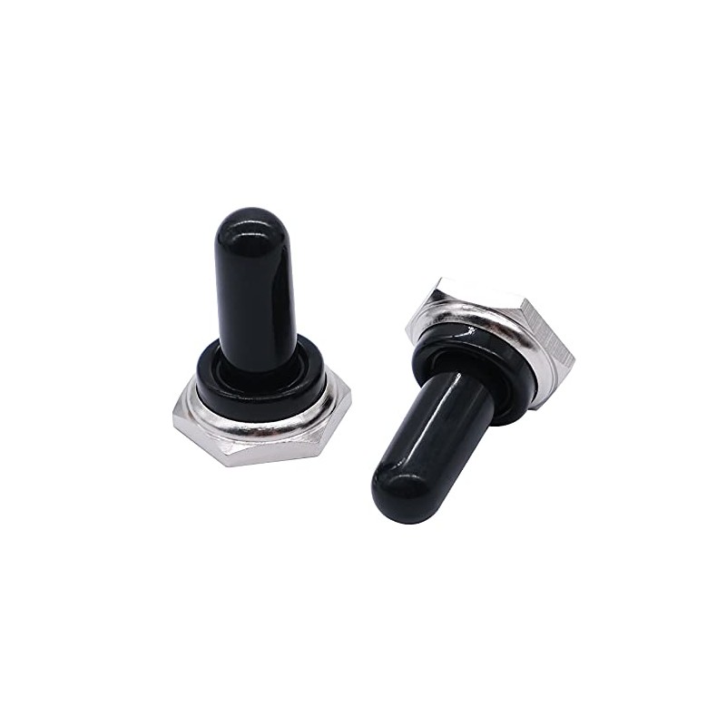 mxuteuk 5pcs 12mm Toggle Switch Cover Rubber Knob Hat Waterproof