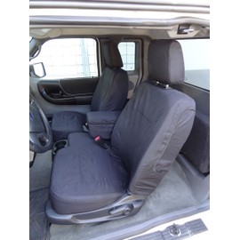 Durafit Seat Covers,F473-C1, Compatible with 2010-2012 Ford Ranger 60/40 Waterproof Seat Covers with Adjustable Headrests, Black Endura. Complete Protection. Fits Like a Glove. Save Now