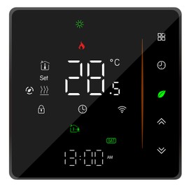 Wengart WIFI Thermostat BHT006,AC230V 3A for Water Heating System,2.4GHz eWelink App,Compatible with Alexa Echo/Google Home