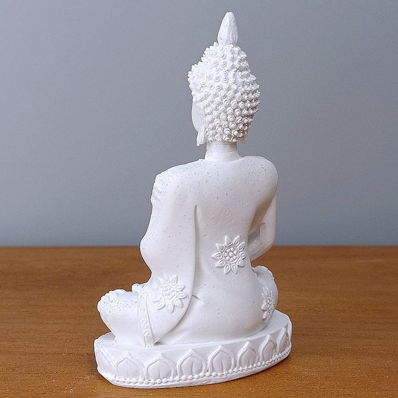 HYFAN Mini Sandstone Buddha Yoga Meditation Statue Harmonious Figurine Collectible