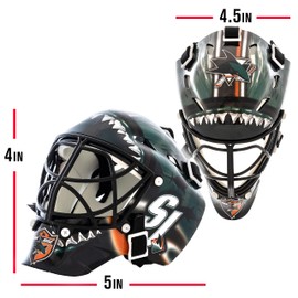 Franklin Sports unisex adult Goalie Mask sports related collectible mini helmets, Multicoloured, 7.5 x7.5 US