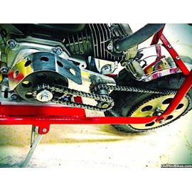 QYMOTO QYMOTO CT200U CT200U-EX Chain Front Jackshaft 420 Chain 42 Links with Master Link for Coleman Mini Bike Chain CT200U-EX BT200X MB200 MB165 Axis M200