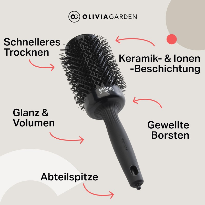 Olivia Garden Expert Blowout Shine - Black - 55 -