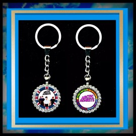 ARTIC MONKEYS TWO RHINESTONES EXCLUSIVE KEYCHAINS