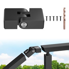 RailinGo Handrail Vertical Pivot Connector - Flat Handrail Accessories, POM Handrail Connector Fitting for Rectangular Cable Railing Handrail, Stair Cable Railing System, RG01-V