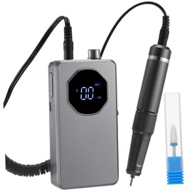 Vaguelly 1 Set Portable Nail Drill Professional Electric Nail File with Ergonomic Grip Speed Replaceable Bits for Home and Salon Use Durable Design