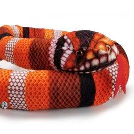 Coral Otter Cuddly Toy Snake, Coral Snake, Poisonous Snake, 150 cm, King Snake Plush Toy, Chilly - Cuddly Toys *biz