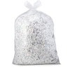 Veska 65 Gallon Clear Trash Bags, (50 Bags w/Ties) Clear