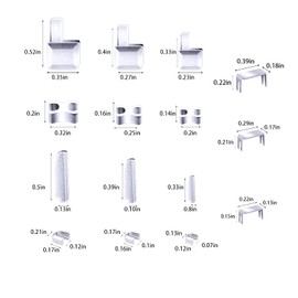 SAVITA 60 piezas de metal con cierre deslizante de cierre para topes de inserción de retenedor, kit de reparación de tapones de cierre para abrigos y chaquetas (4 tamaños: #3, 5, 8, 10)