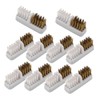 Baluue 10pcs Dual Head Nail Cleaning Brush for Electric Nail