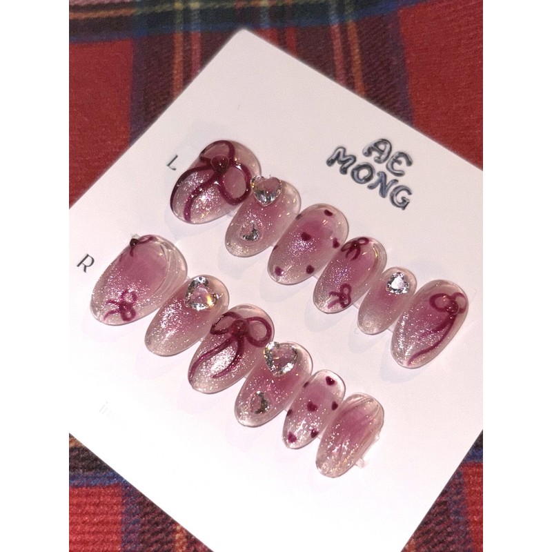Aemong: Plum Ribbon - Almond / Aemong : 플럼 리본