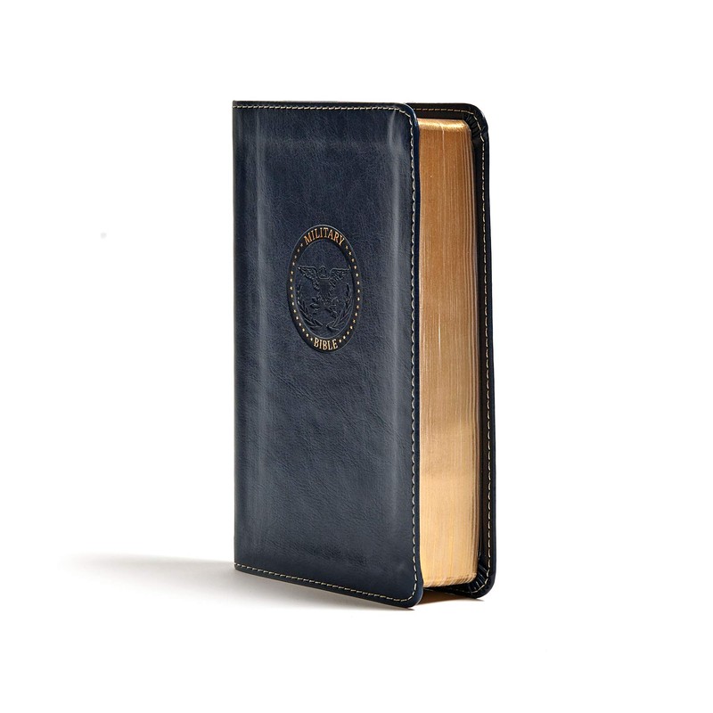 CSB Military Bible, Navy Blue LeatherTouch