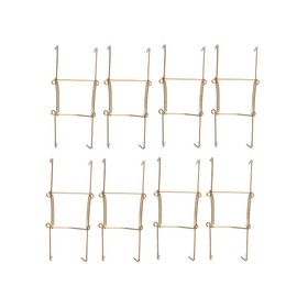 sourcing map Plate Hanger, 7-inch U Type Zinc Plated Invisible Wall Decorative Hooks with Tip Protectors, 8 Pcs