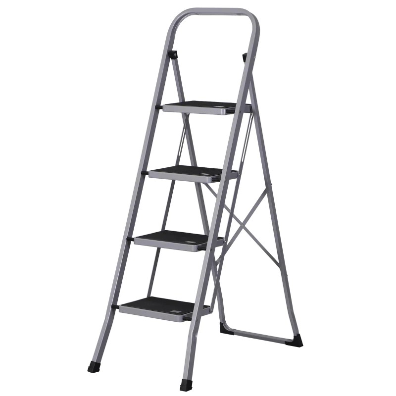 SEGAWE 4 Step Ladder Folding Step Stool with Wide Anti-Slip
