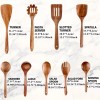 XY Teak PREMIUM Wooden Kitchen Cooking Utensils, Spatula, Spoons Complete