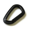 YKK Plastic Carabiner 4.3cm×6.5cm Black IN75-580
