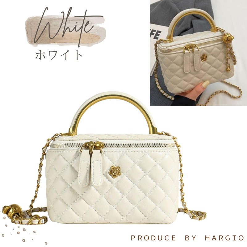HARJIO Vanity Bag, Shoulder Quilted Bag, Women's, Mini Shoulder Bag,