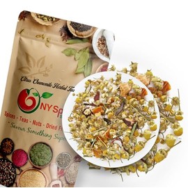 NY SPICE SHOP Citrus Chamomile Herbal Tea – 16 Oz (Ounce) Natural Chamomile Citrus Herbal - Certified Natural, Kosher Tea - Naturally Caffeine Free with No Artificial Ingredients