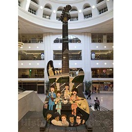 Photo - Guitar Art Inside The Historic, but greatly refurbished, Terminal Tower in The Heart of Cleveland, Ohio- Fine Art Photo Reporduction 16in x 20in