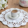sourcing map 4Pcs Crochet Doilies, 10 Inch Handmade Crochet Table