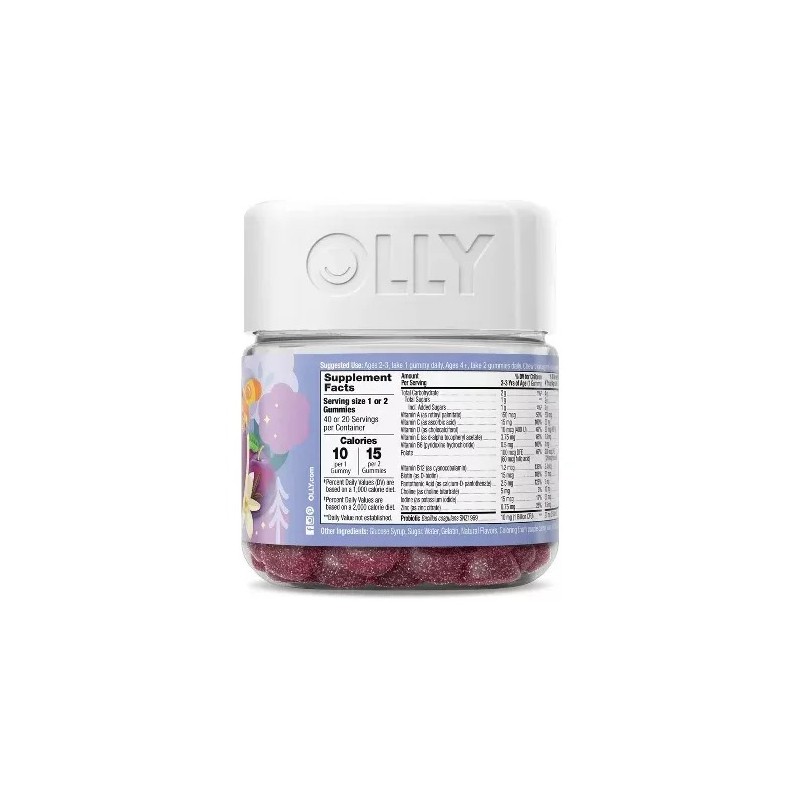 Olly Kids Niños Multivitaminas + Probióticos 40 Gomitas