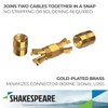 Shakespeare PL-258-CP-G Marine Center Pin Splice Connector , Gold