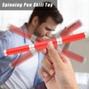 Novelty Spin Pen 3 Sections Acrylic Magnet Fidget Rolling Finger
