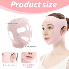 GJKLO Doppelkinn maske V Gesichtsmasken,Wiederverwendbare V-Linienmask,für Doppelkinn und schlaffe Gesichtshaut gesichtsmaske über nacht gesichtsstraffung(B)