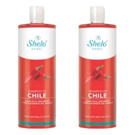 2 Pack Shampoo De Chile Shelo Nabel