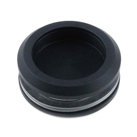 Semetall Shower Glass Door Sliding Knob Aluminum Alloy Back-to-Back Shower Glass Door Pull Knob Round Back-to-Back Handle Pull Handles for Replacement Groove Glass Door(Black,40mm Inner Diameter)