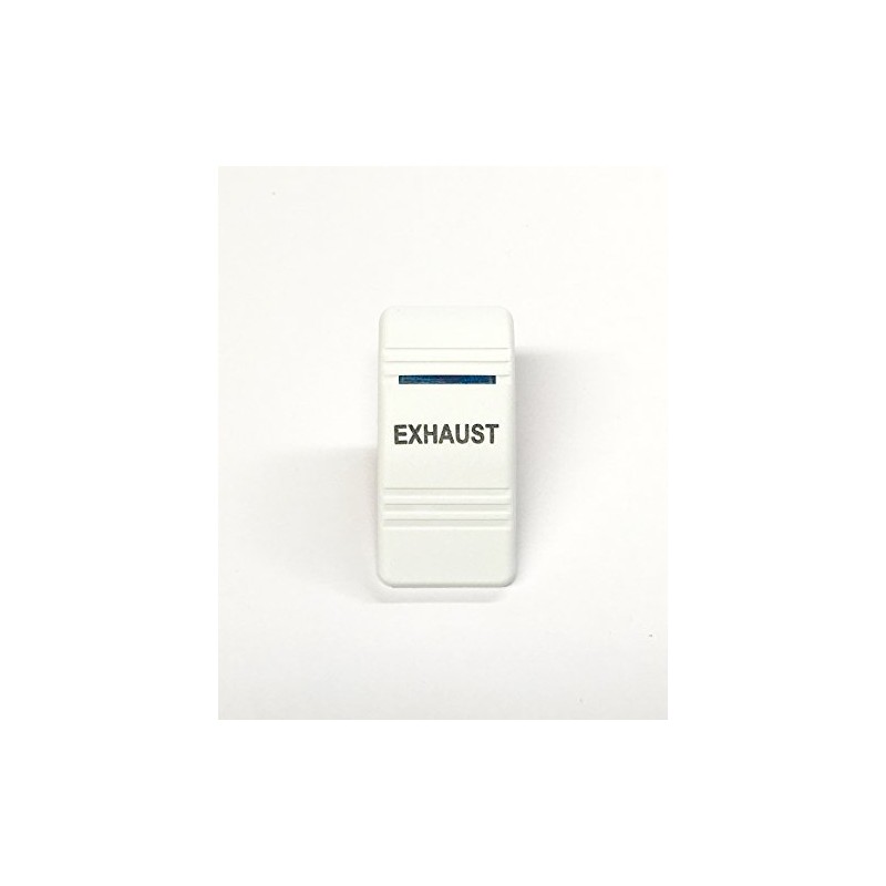 Southern Marine Euro Rocker Switch Cover, White with Blue Lens.