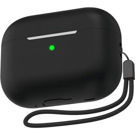 USTIYA Funda for AirPods Pro 2 Gen 2022,Case para Airpods Pro 2 2023 usb c Silicona Protector Completa Hombres Mujeres con Estuche de Carga Inalámbrico (Negro)