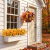 BlueCloudy 16 Bundles Autumn Flowers Artificial Autumnal Silk Faux Flower