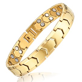 [Apocalyptic-K] Titanium Magnetic Bracelet, (Light) Mens Magnetic Bracelet, Double Ferromagnetic Bracelet, Static Removal, Titanium, Magnet