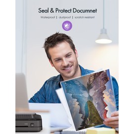 SINOPUREN Thermal Laminating Pouches, 3mil Laminating Sheets, 8.9x11.4 Inches, Letter Size, HeatSeal, Clear (200pack)