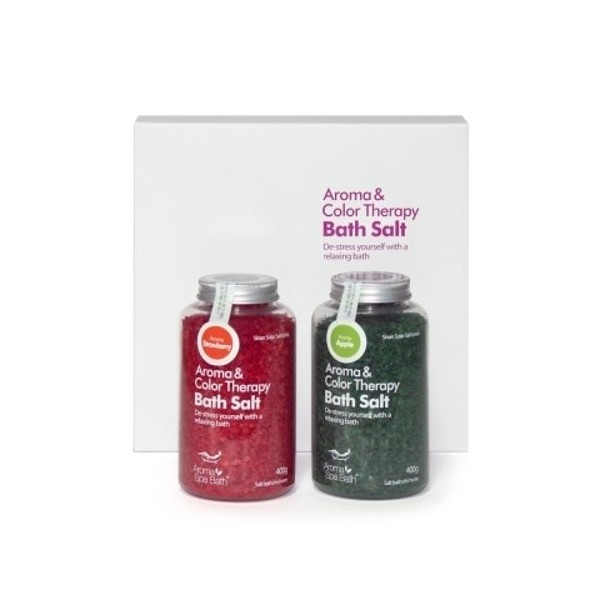 Aroma Spa Bath Domestic Sea Salt Bath Salt 400g 2-piece Set, SFD4004_Fruit Scent_D Set