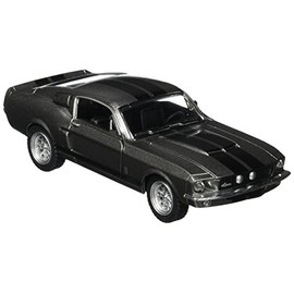 KiNSMART - 1967 Ford Shelby Mustang GT500 1:38 Scale 5" Die Cast Metal Model Toy Muscle Car (Grey)