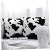 Mobestech Cow Spots Throw Pillow Covers Square Cushion Case with