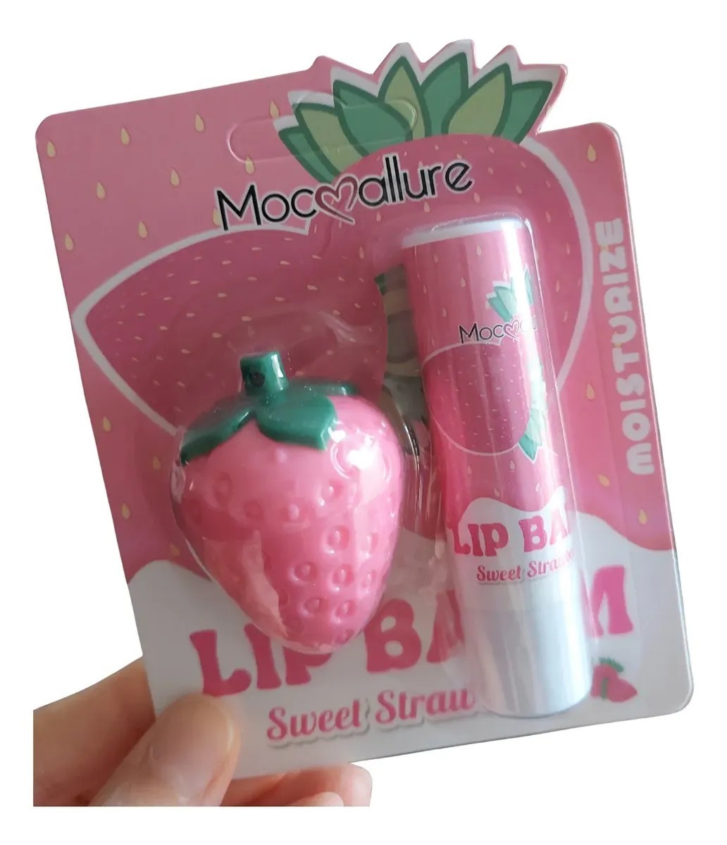 Balsamo Labio Fresa Kawai Mayoreo 5 Set Hidratacion Profunda