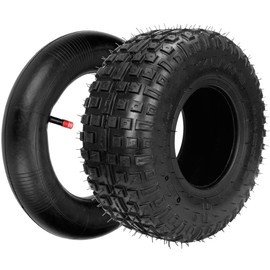 FVRITO 145/70-6 145 70x6 Tires with Inner Tube Straight Valve for 196CC 212CC Motovox MBX10 DB30 Baja Doodle Bug Mini Bike Quad Go-Kart Knobby Tires Sport 4 wheel ATV UTV Golf Cart Lawn Mower tractor
