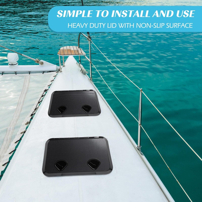 Datanly 2 Pcs Marine Boat Deck Hatch 24" x 14"