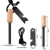 Miyake 4 Pack 5/16 Ferro Rod Fire Starter with Multi