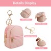 2 PCS Mini Backpack Keychain & 2Pcs Beaded Wrist Keychain