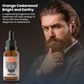 Beard Oil and Leave in Conditioner Softener, Promotes Healthy Beard Growth. Soothes Dry Itchy Beard, all Natural Ingredients, Unique Valentine's Day G