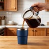 16 oz Stainless Steel Insulated Tumbler with Straw and Lid,
